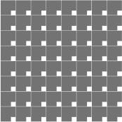 An example grid for square shapes