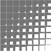 An example grid for square shapes