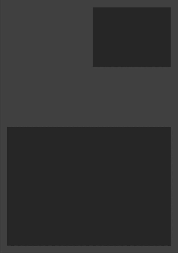 Two offset rectangles of different sizes.