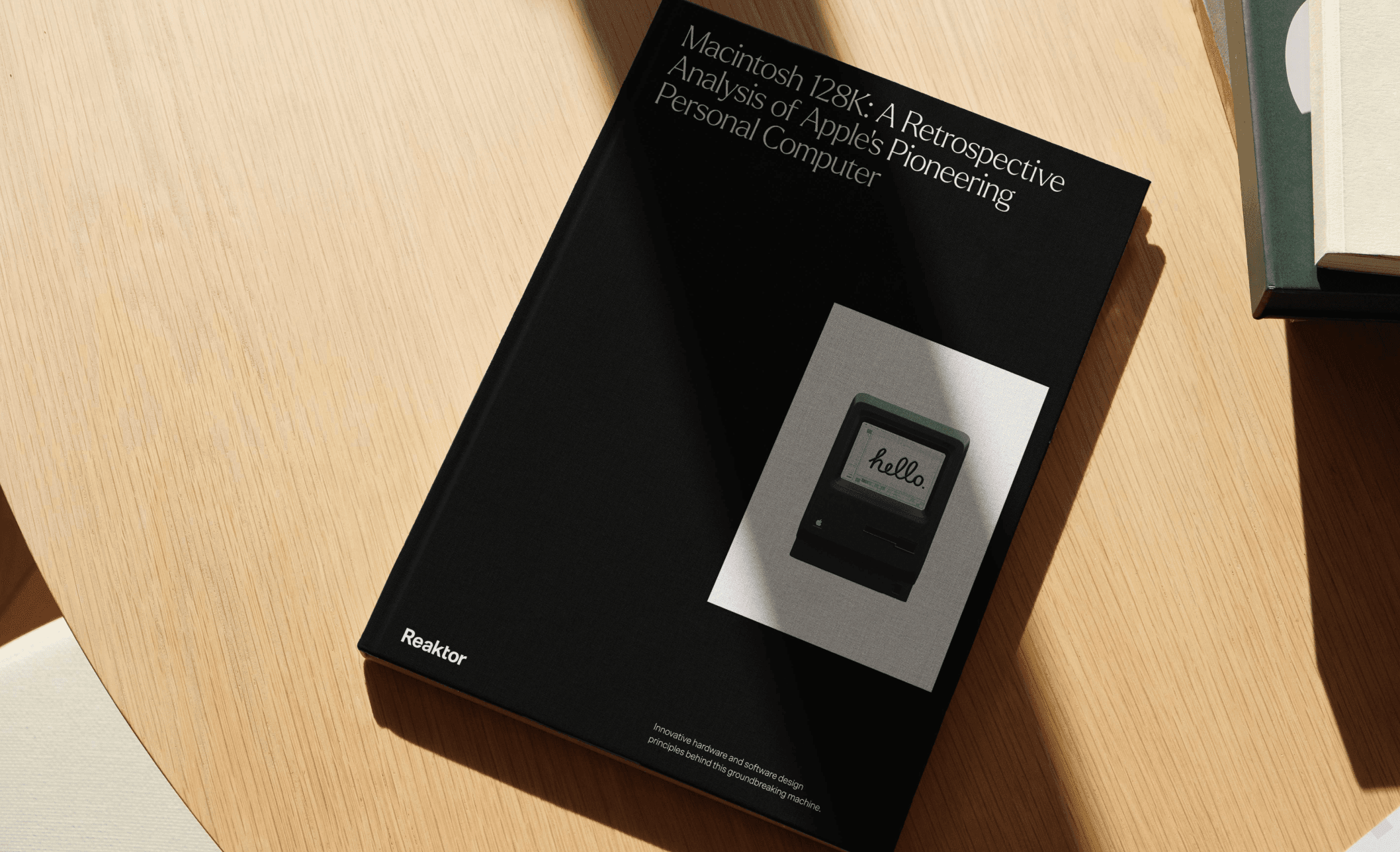 A cover of a book that is designed with Reaktor theming